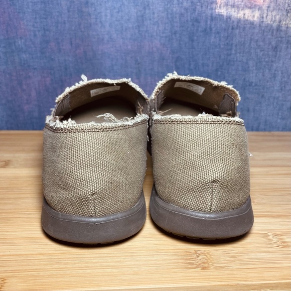 Crocs Santa Cruz Men’s Brown Slip On Shoes Sz 8 Casual Loafers NICE! main image 8